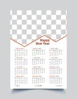 2023 parete calendario modello design vettore