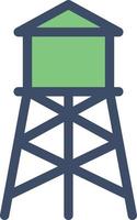 acqua Torre vettore illustrazione su un' sfondo.premio qualità simboli.vettore icone per concetto e grafico design.