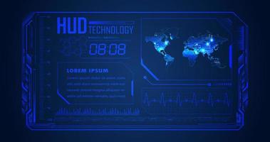 moderno hud tecnologia sfondo vettore