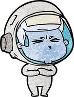 cartone animato astronauta personaggio vettore