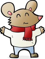 scarabocchio personaggio cartone animato topo vettore