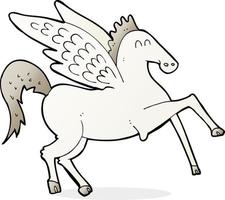 scarabocchio personaggio cartone animato Pegasus vettore