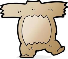 scarabocchio personaggio cartone animato orsacchiotto orso corpo vettore