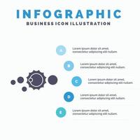 solare. sistema. universo. solare sistema. astronomia infografica modello per sito web e presentazione. glifo grigio icona con blu Infografica stile vettore illustrazione.