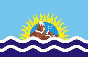 Santa Cruz bandiera. argentina province. vettore illustrazione.