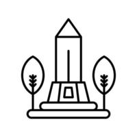 monumento vettore icona
