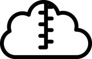 nube cerniera lampo vettore illustrazione su un' sfondo.premio qualità simboli.vettore icone per concetto e grafico design.