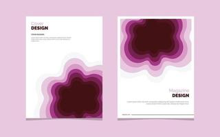 creativo papercut rivista copertina design. manifesto teamplate impostato vettore