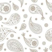 senza soluzione di continuità modello con paisley ornamenti per bandana vettore