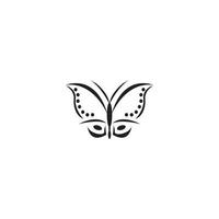 farfalla icona logo, vettore design