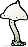 scarabocchio cartone animato fungo vettore