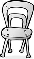 scarabocchio cartone animato sedia vettore