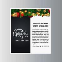 allegro Natale decorativo Vintage ▾ sfondo vettore