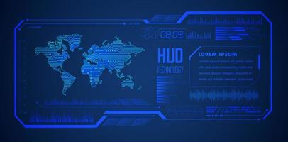 moderno hud tecnologia sfondo vettore