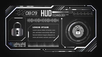 moderno hud tecnologia sfondo vettore