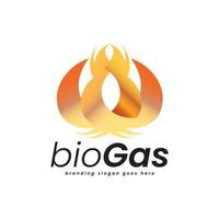 bio gas minerale risorse logo vettore