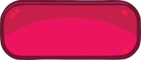 allungata rettangolare rosa pulsante per un' gioco o sito web vettore