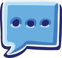 simbolo icona vettore ciano blu lettera e-mail sms