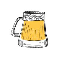 vettore illustratore di birra boccale