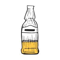 vettore illustratore di birra bottiglia