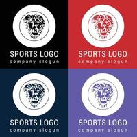 dominante gli sport logo per baseball, calcio, o altro squadre e lega. vettore