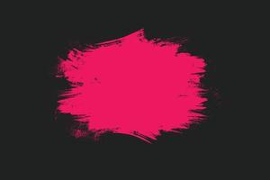astratto grunge rosa spazzola colpi su nero sfondo nel urbano stile vettore