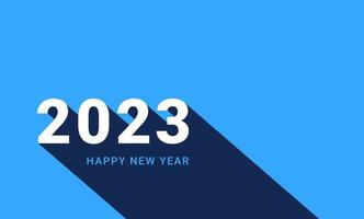 creativo moderno concetto di 2023 contento nuovo anno. design modello con testo 2023. luminosa colori. minimalista di moda sfondo per striscione, coperchio, logo, carta, manifesto. vettore