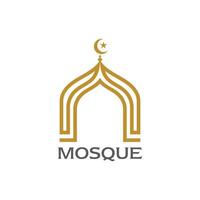 moschea icona vettore illustrazione design