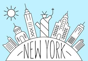 Illustrazione di New York vettore