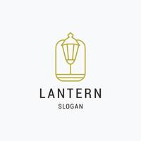 lanterna logo icona piatto design modello vettore