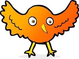 scarabocchio personaggio cartone animato uccello vettore