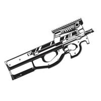 design vettore pistola p90 pistola