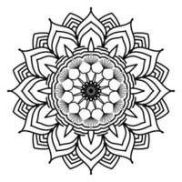 nero mandala, lusso ornamentale mandala design sfondo, mandala disegno, mandala modello colorazione libro arte sfondo disegno, piastrella modello, saluto carta, nero e bianca mandala vettore