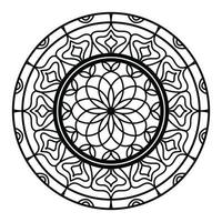 nero mandala, lusso ornamentale mandala design sfondo, mandala disegno, mandala modello colorazione libro arte sfondo disegno, piastrella modello, saluto carta, nero e bianca mandala vettore