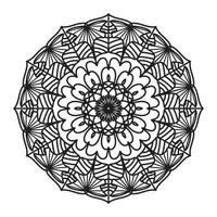 nero mandala, lusso ornamentale mandala design sfondo, mandala disegno, mandala modello colorazione libro arte sfondo disegno, piastrella modello, saluto carta, nero e bianca mandala vettore