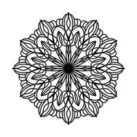 nero mandala, lusso ornamentale mandala design sfondo, mandala disegno, mandala modello colorazione libro arte sfondo disegno, piastrella modello, saluto carta, nero e bianca mandala vettore