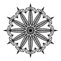 nero mandala, lusso ornamentale mandala design sfondo, mandala disegno, mandala modello colorazione libro arte sfondo disegno, piastrella modello, saluto carta, nero e bianca mandala vettore