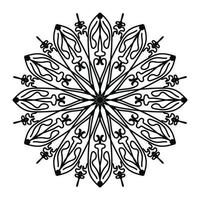 nero mandala, lusso ornamentale mandala design sfondo, mandala disegno, mandala modello colorazione libro arte sfondo disegno, piastrella modello, saluto carta, nero e bianca mandala vettore