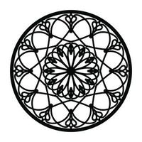 nero mandala, lusso ornamentale mandala design sfondo, mandala disegno, mandala modello colorazione libro arte sfondo disegno, piastrella modello, saluto carta, nero e bianca mandala vettore