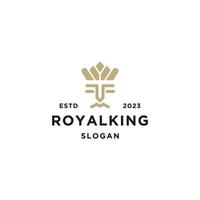 logo reale re Regina astratto logo design vettore modello.