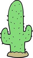 scarabocchio cartone animato cactus vettore