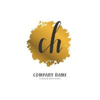 cap iniziale grafia e firma logo design con cerchio. bellissimo design manoscritto logo per moda, squadra, nozze, lusso logo. vettore