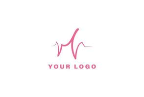 suono onde logo design modello vettore