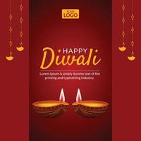 Diwali Festival messaggi vettore