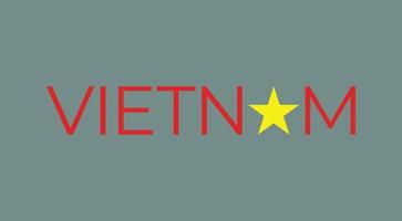 tipografia design di Vietnam vettore