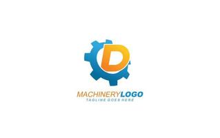 d logo Ingranaggio per identità. industriale modello vettore illustrazione per il tuo marca.