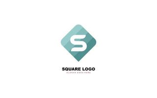 S logo forma per identità. lettera modello vettore illustrazione per il tuo marca.