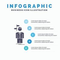 freccia. scelta. scegliere. decisione. direzione infografica modello per sito web e presentazione. glifo grigio icona con blu Infografica stile vettore illustrazione.