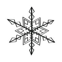 fiocco di neve illustratio nel arte inchiostro stile vettore
