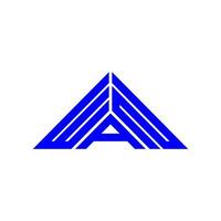 pallido lettera logo creativo design con vettore grafico, pallido semplice e moderno logo nel triangolo forma.